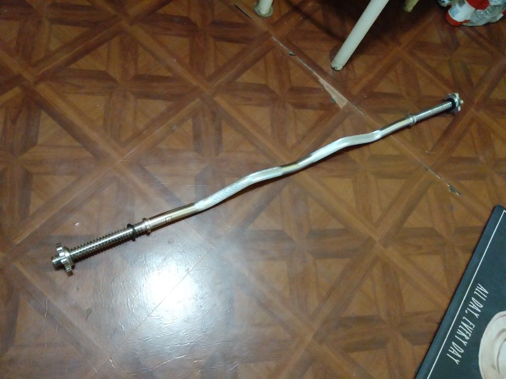 Curl bar with 2 x 25 lbs