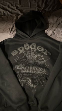black spider hoodie L