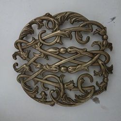Virginia Metalcrafters Colonial Williamsburg Brass Trivet 1950