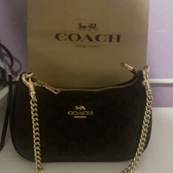 Mini Teri Shoulder Bag In Signature Canvas | COACH OUTLET