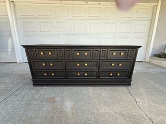 Large Black Dresser