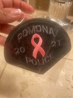 Pomona police breast cancer patch