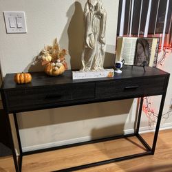 Entryway Table With Drawers 