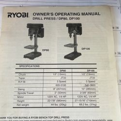 RYOBI Drill Press