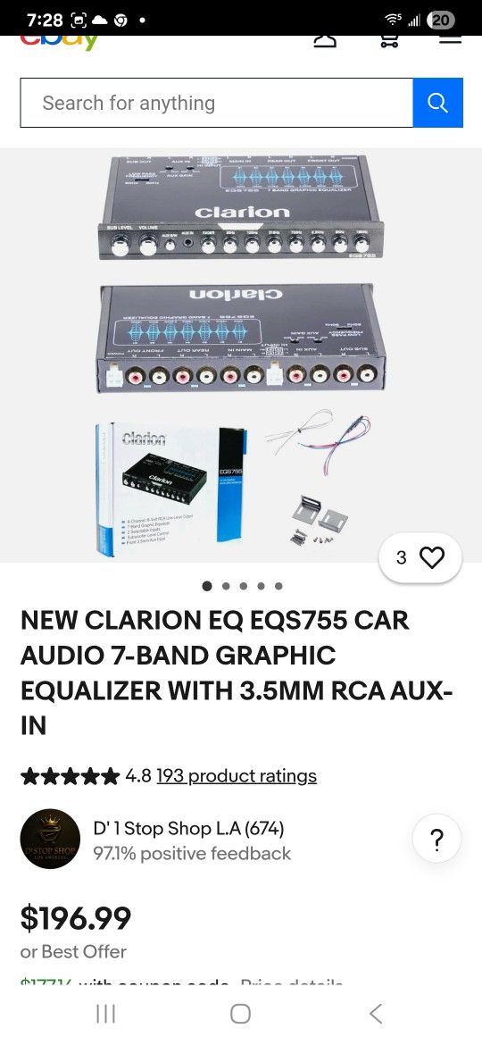Clarion Equalizer