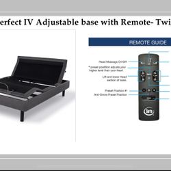 $1100 OBO Split King with One Side Motion Perfect IV Adjustable Base with Remote - Nearly New