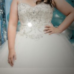 White Quinceanera Dress