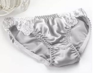 Luxury 100% mulberry silk panties briefs bikinis-Size XL