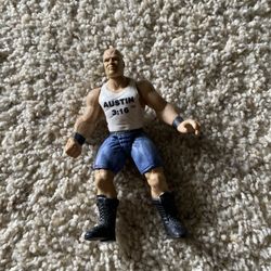 Stone Cold Steve Austin 3:16 Wrestling Action Figure VTG 1998 Jakks Wrestler 6"