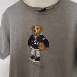 Vintage Polo Ralph Lauren Basketball Bear T-Shirt (L)