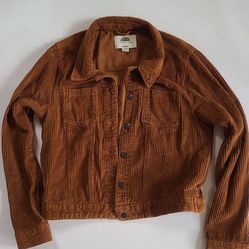 Cotton Corduroy Brown Women Jacket