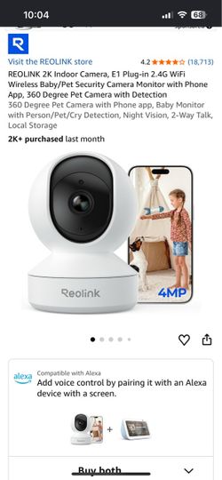 Reolink E1 2K Indoor WiFi Security Camera