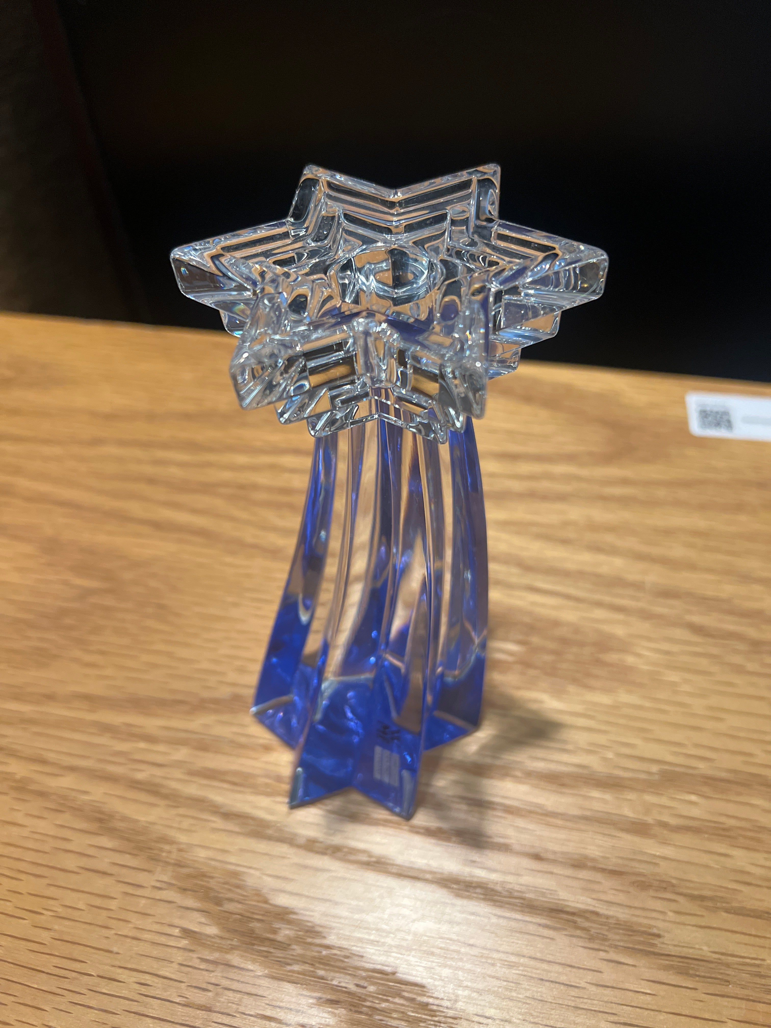 WMF Crystal Starlight Candlestick Holder, Boxed