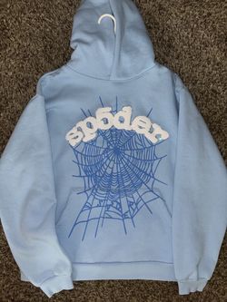 Sp5der Sky Blue Hoodie