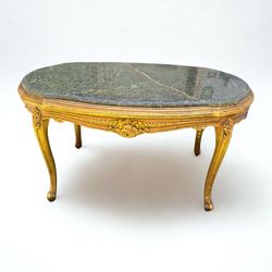 French Louis XV Rococo tradition Side Tables(2) + Coffee Table