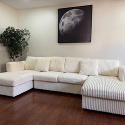 Modern Corduroy Sectional 