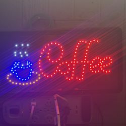 LED “Coffee” Shop Sign – Working & Bright – Great Condition