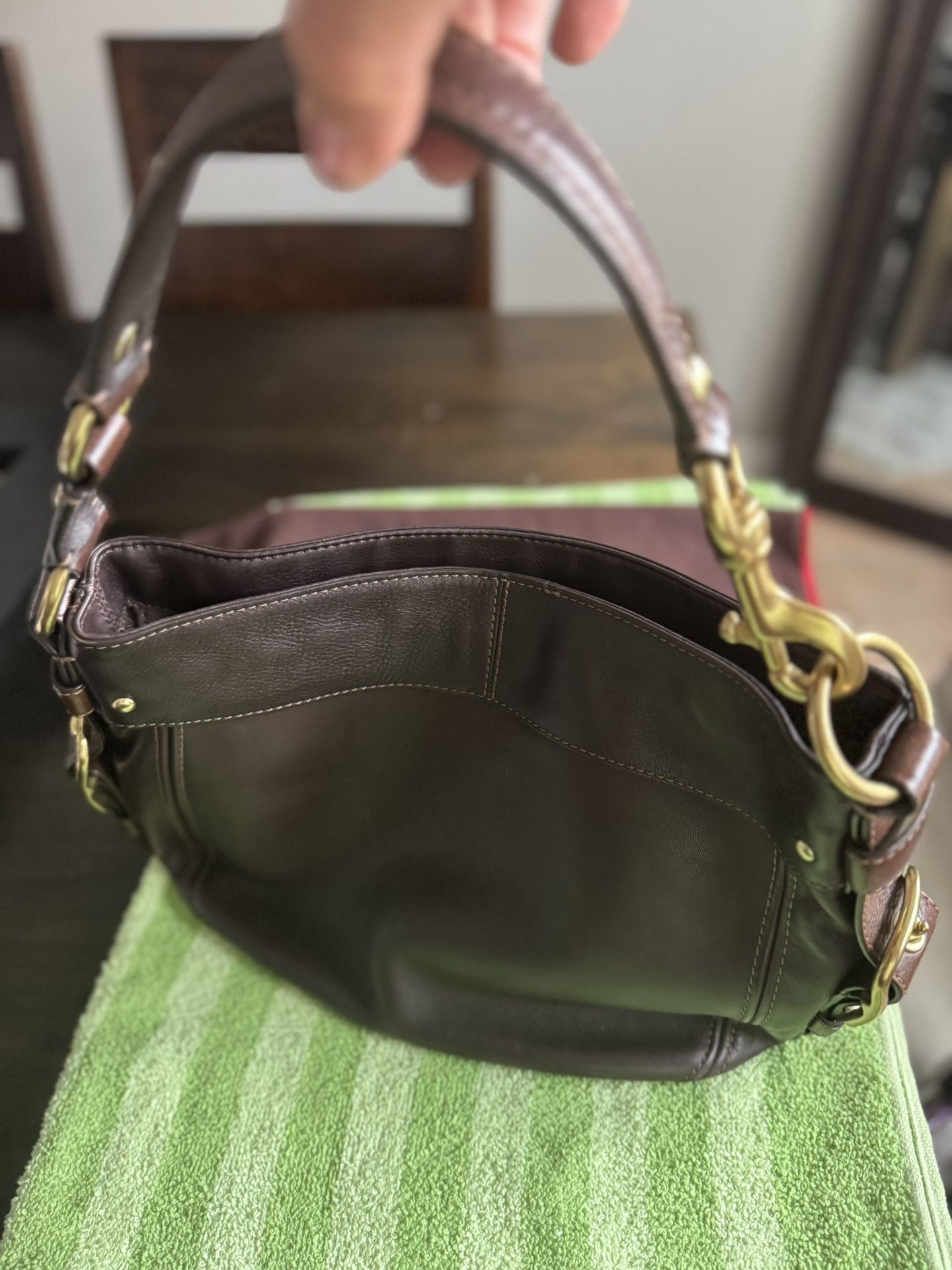 Leather Coach Bag