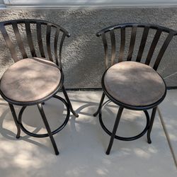 Bar Stools, Metal, Swivel