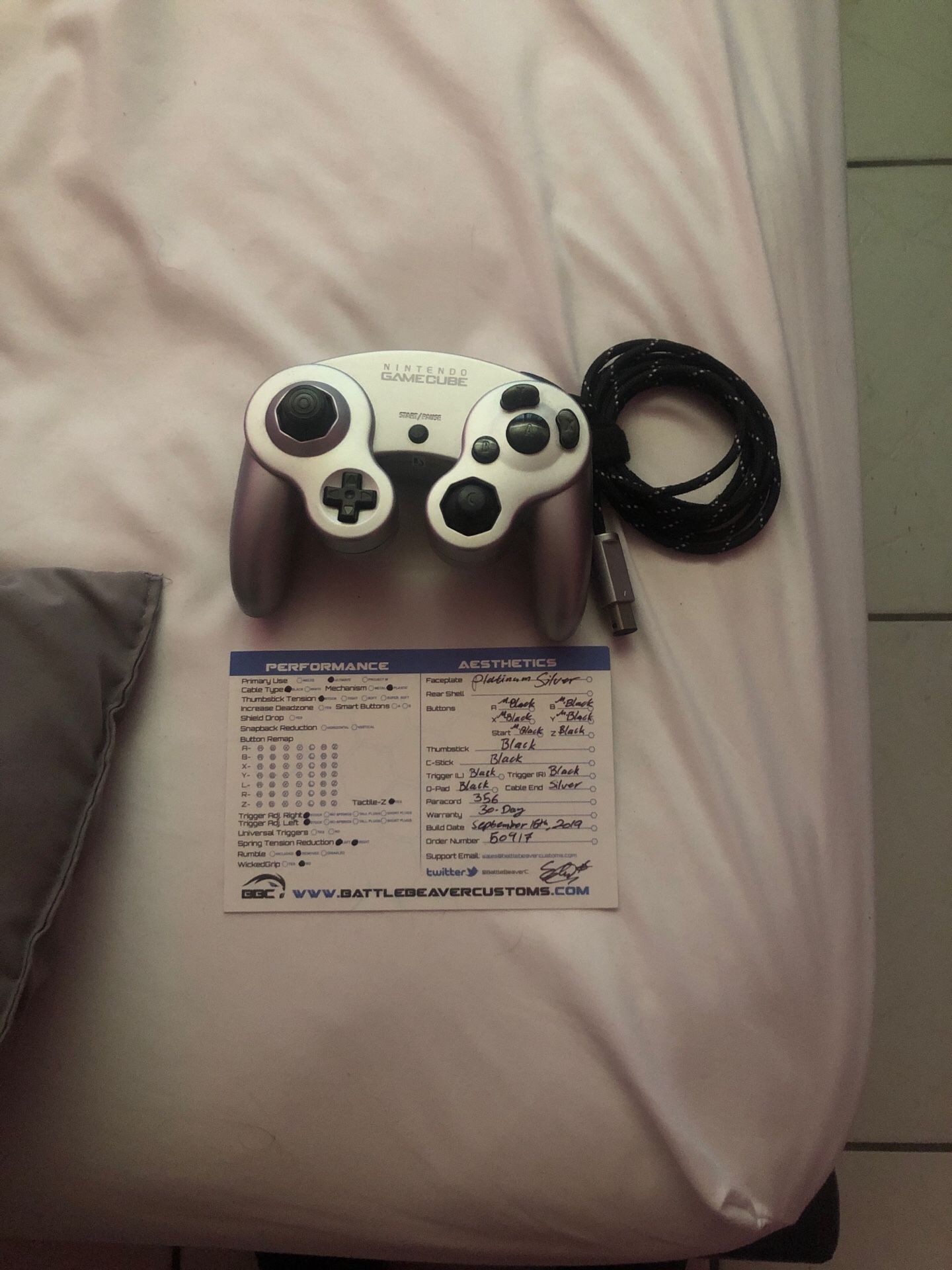 Battle Beaver Customs Competitive Gaming Nintendo GameCube Controller