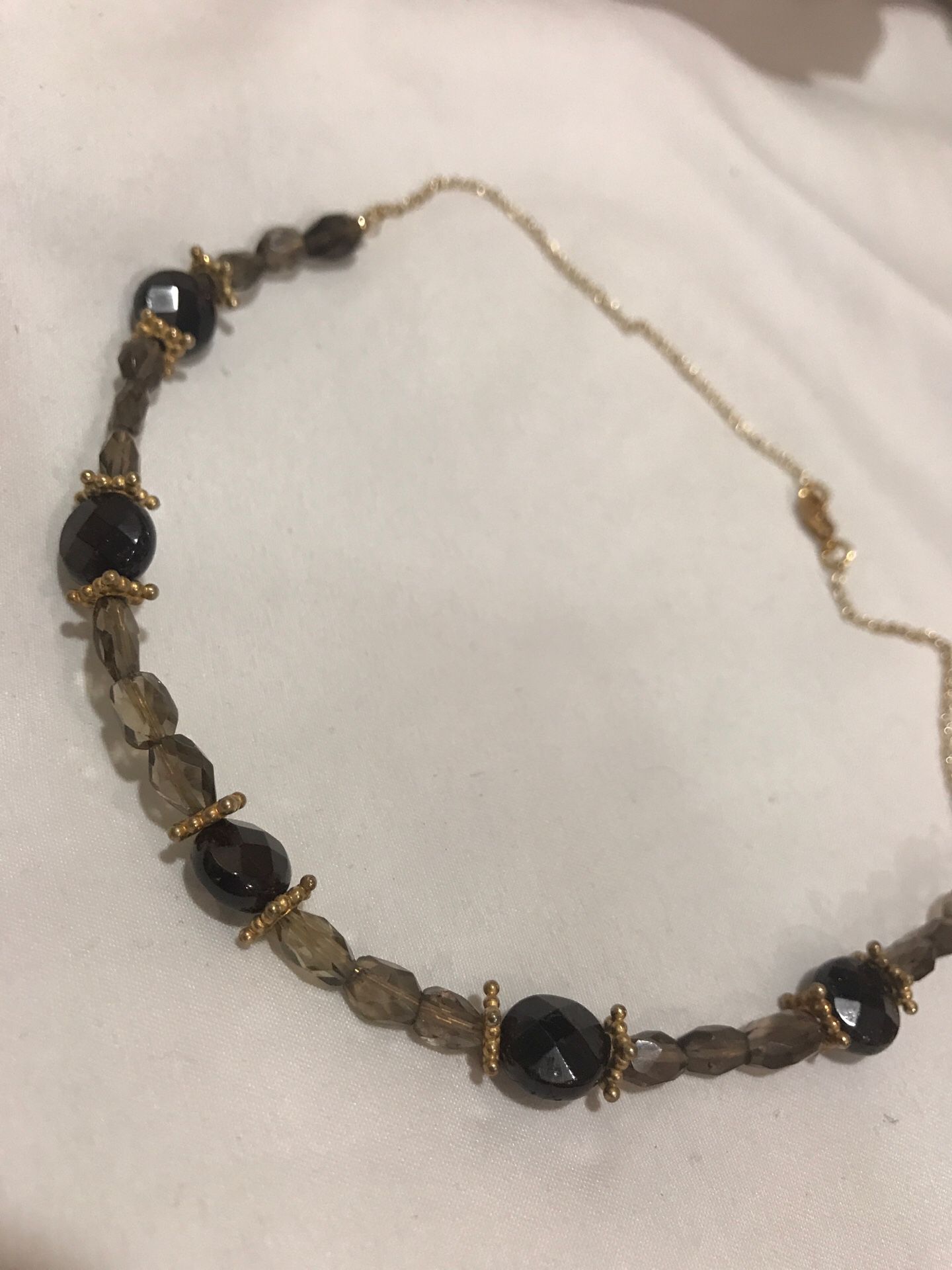 garnet necklace choker
