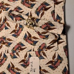 Set of matching handmade placements and napkins