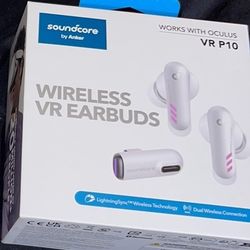 Soundcore by Anker VR P10 True Bluetooth and Wireless Gaming Earbuds for Quest 2 - Whit