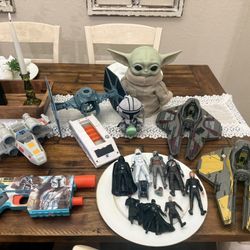 Star Wars Action Toy lot Actions Figures, Battle Ships & Much More 