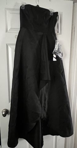 Alfred Sung Black Strapless Gown