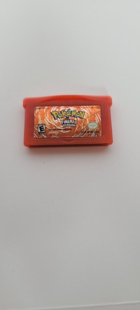 Pokemon Fire Red Version For Nintendo Gameboy Advance Sp 