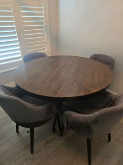 Dining table with chairs