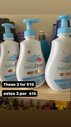 Nívea Wash, Hair Spray, Baby Dove Wash