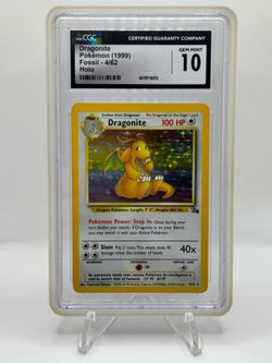 CGC 10 Dragonite Holo Fossil