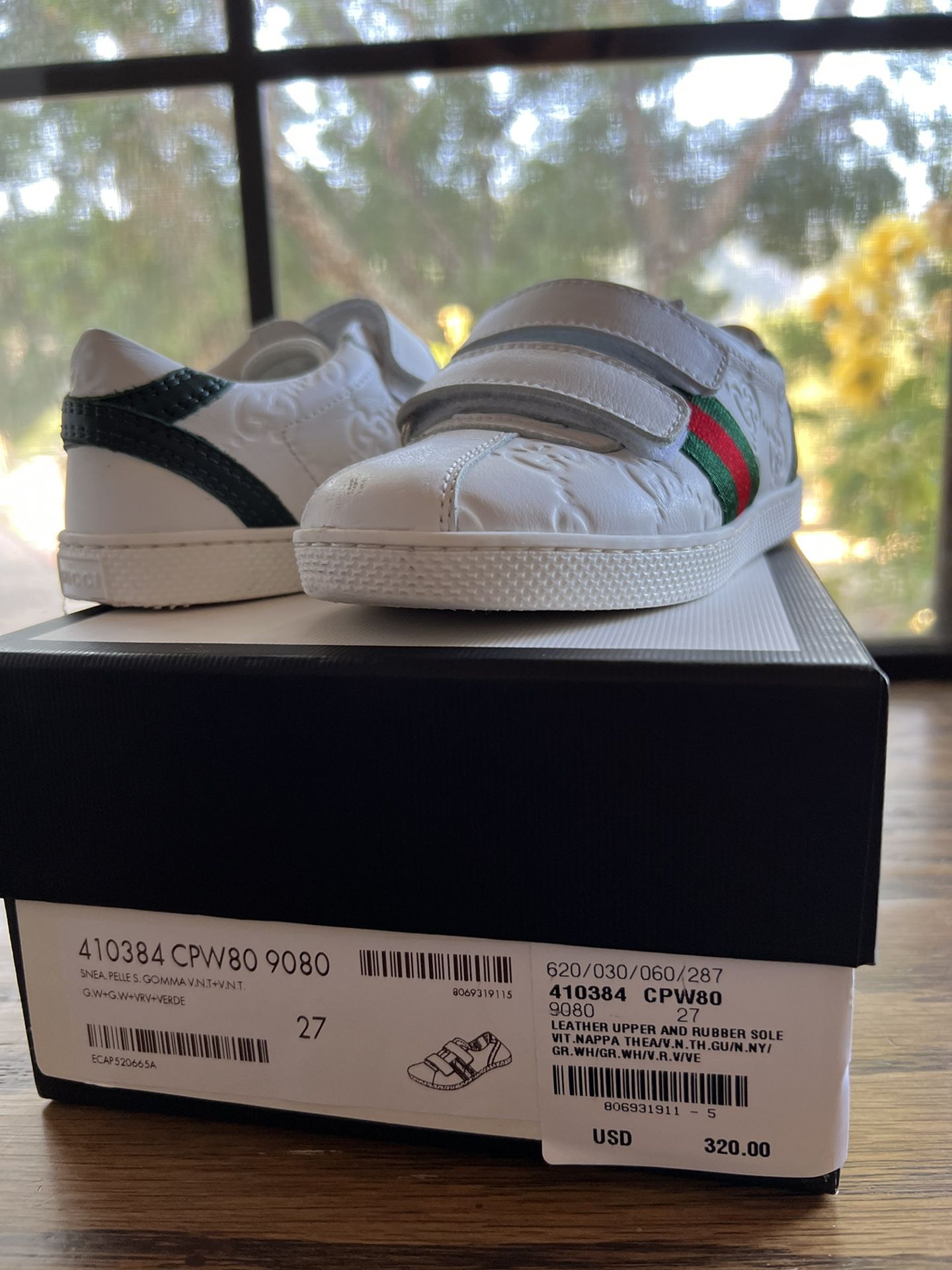 sindsyg Excel Sovesal Authentic GUCCI KIDS VELCRO FASTENING SNEAKERS for Sale in Gilroy, CA -  OfferUp