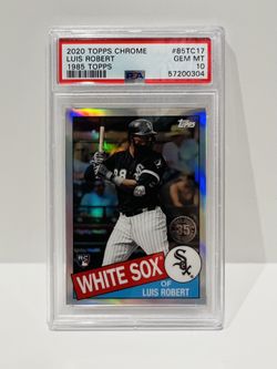 Luis Robert 2020 Topps CHROME #85TC 17 PSA 10 RC Rookie 1985 Topps GEM Mint