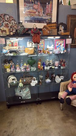 Glass curio cabinets