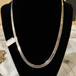 20” Sterling Silver Superflex Harringbone Chain Necklace