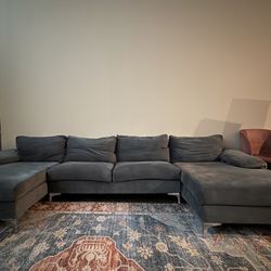 Gray Large Sectional Sofa