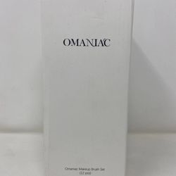 OMANIAC Makeup Brush Set Professional, 12 Pearlescent Wood Handle Makeup Brus...
