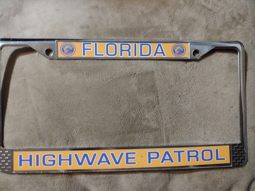 License Plate Set Florida. St Lucie. Highwave Patrol. 