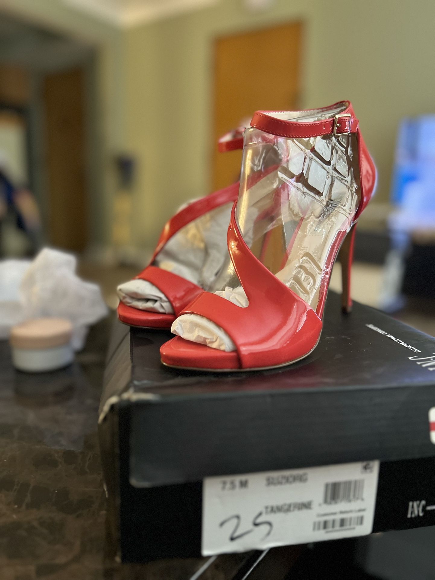 INC Women’s Heels Red/Orange -Size 7.5