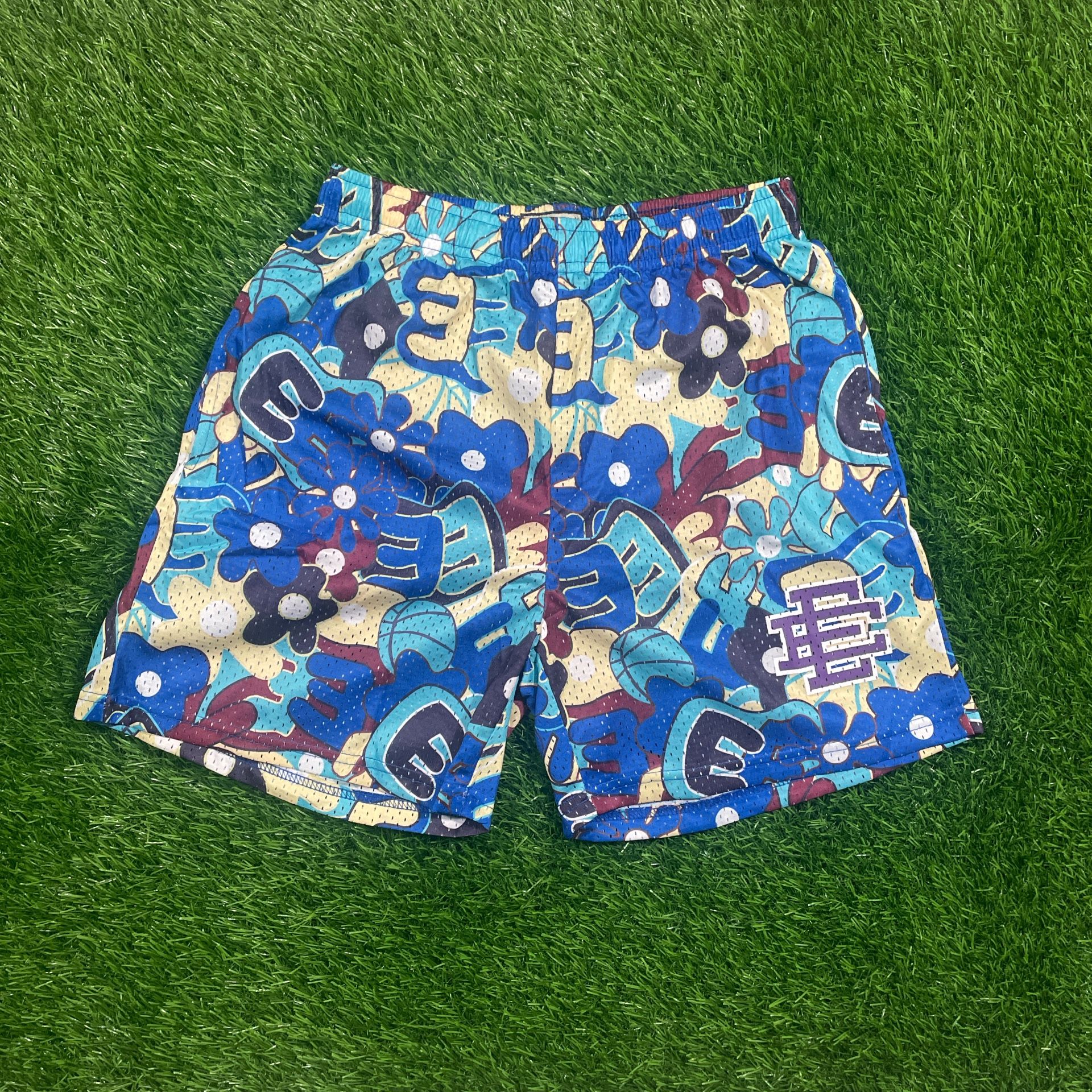 Blue Floral Eric Emanuel Shorts