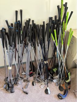 Assortment of 80 Used Golf Clubs (Bulk) Irons, Drivers, Woods, etc.