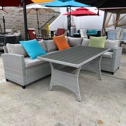 Outdoor Dining Table Patio Furniture Set