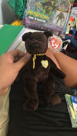 Ty Beanie Baby Dark Brown Bear with Tag