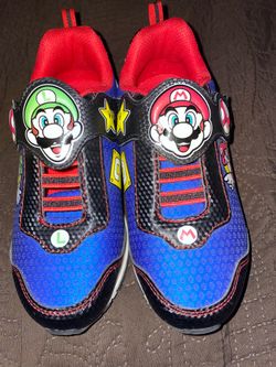Nintendo Super Mario & Luigi Light-Up Athletic Sneakers for kids.