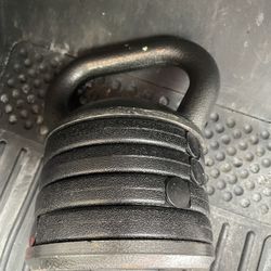 Adjustable Kettlebell Up To 50 Lbs Strength Training Home Gym Fitness Durable