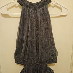 Fun & Flirt Metallic Maxi Dress