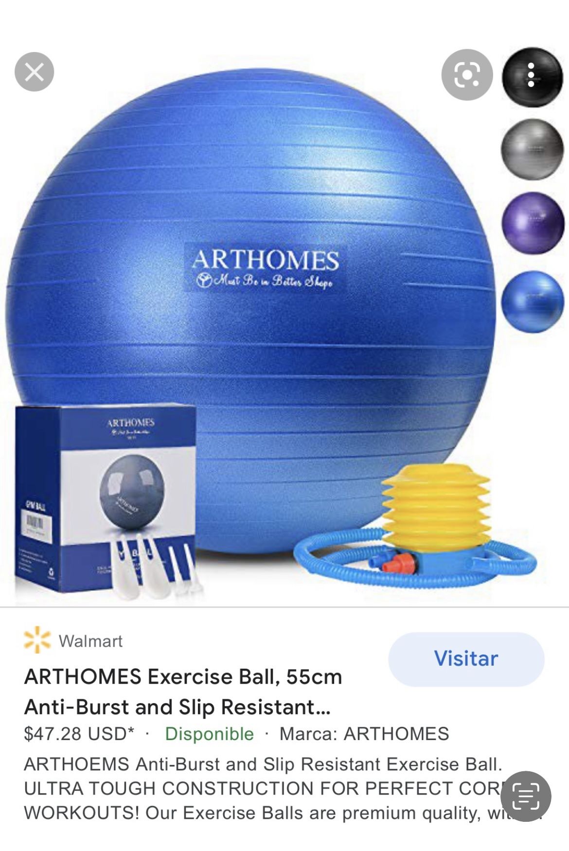 EXERCISE BALL WORKING