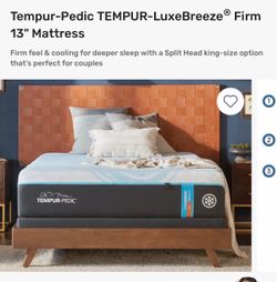 Get the cooler, more supportive comfort you’ve been dreaming of with the TEMPUR-LuxeBreeze® Firm Mattress. It feels up to 10° cooler17 all night thank